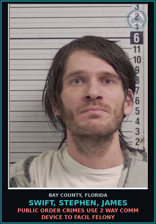 Booking mugshot of SWIFT, STEPHEN, JAMES in Bay County