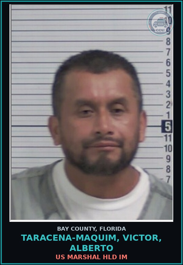 Booking mugshot of TARACENA-MAQUIM, VICTOR, ALBERTO in Bay County