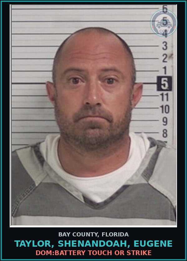 Booking mugshot of TAYLOR, SHENANDOAH, EUGENE in Bay County