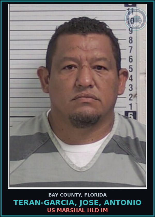 Booking mugshot of TERAN-GARCIA, JOSE, ANTONIO in Bay County
