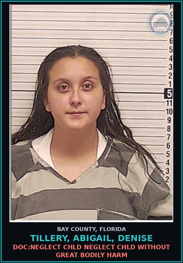 Booking mugshot of TILLERY, ABIGAIL, DENISE in Bay County