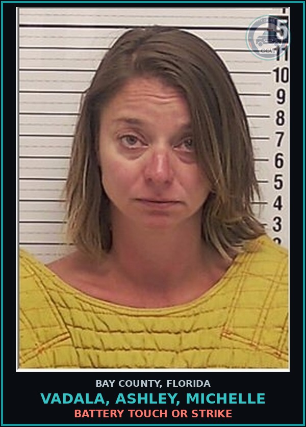 Booking mugshot of VADALA, ASHLEY, MICHELLE in Bay County
