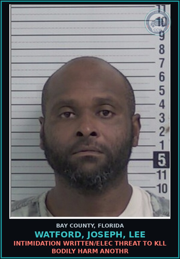Booking mugshot of WATFORD, JOSEPH, LEE in Bay County