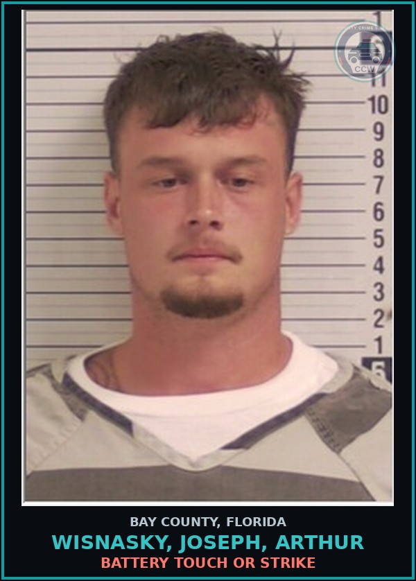Booking mugshot of WISNASKY, JOSEPH, ARTHUR in Bay County