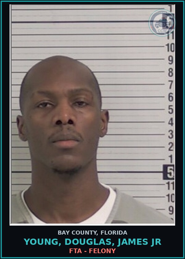 Booking mugshot of YOUNG, DOUGLAS, JAMES JR in Bay County