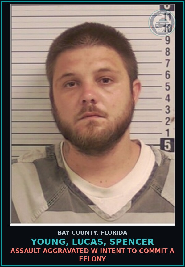 Booking mugshot of YOUNG, LUCAS, SPENCER in Bay County