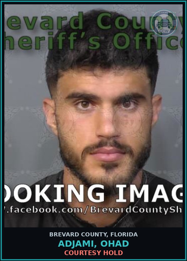 Booking mugshot of ADJAMI, OHAD in Brevard County