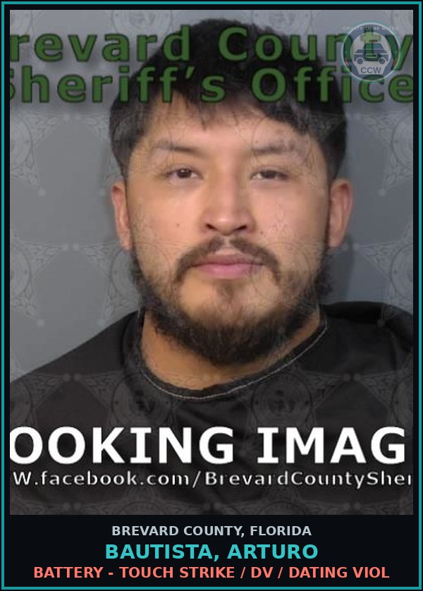Booking mugshot of Bautista, Arturo in Brevard County