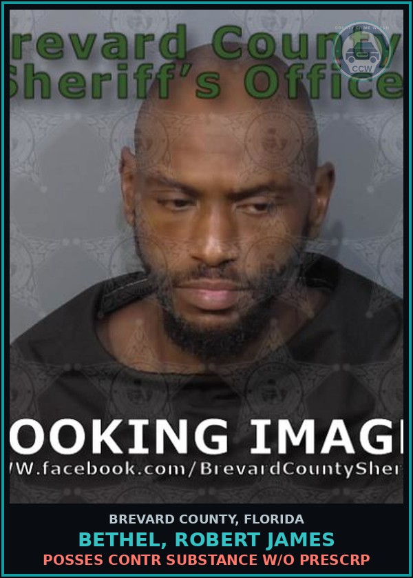 Booking mugshot of BETHEL, ROBERT JAMES in Brevard County