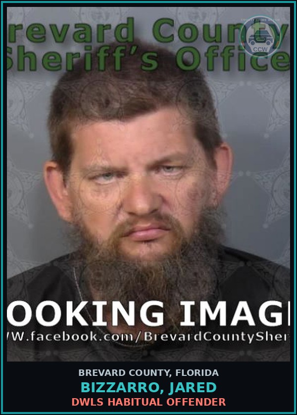 Booking mugshot of BIZZARRO, JARED in Brevard County