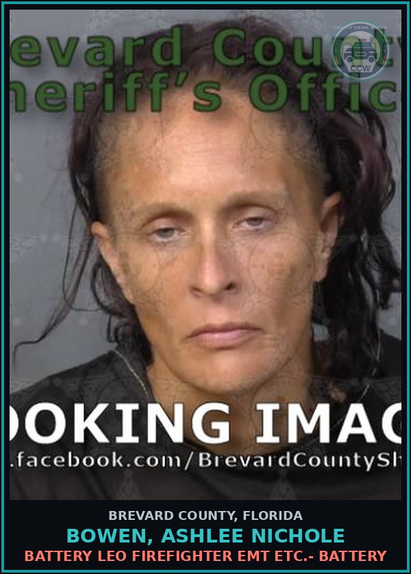 Booking mugshot of Bowen, Ashlee Nichole in Brevard County