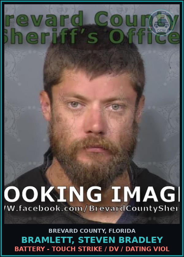 Booking mugshot of Bramlett, Steven Bradley in Brevard County