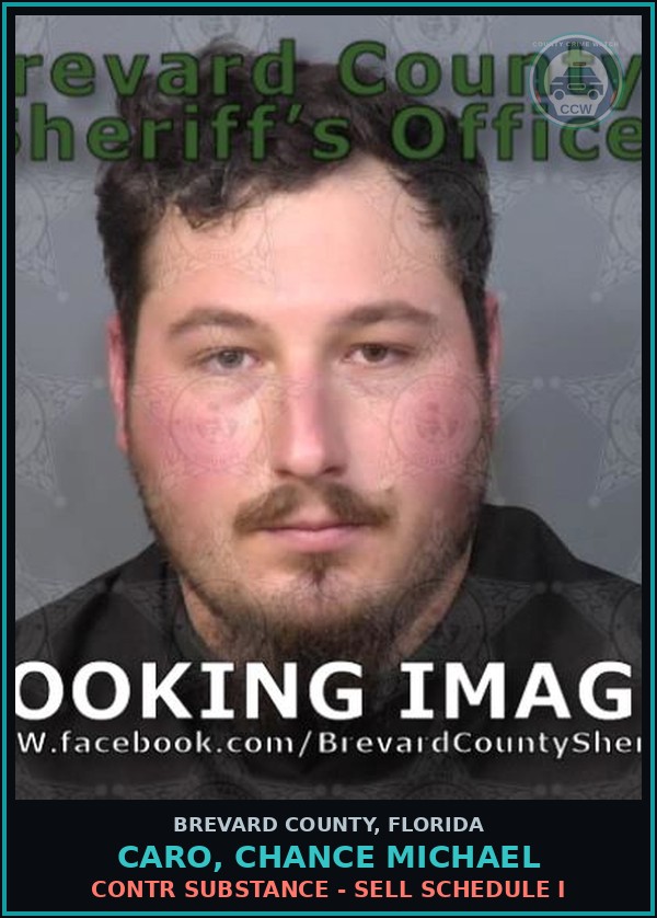 Booking mugshot of CARO, CHANCE MICHAEL in Brevard County