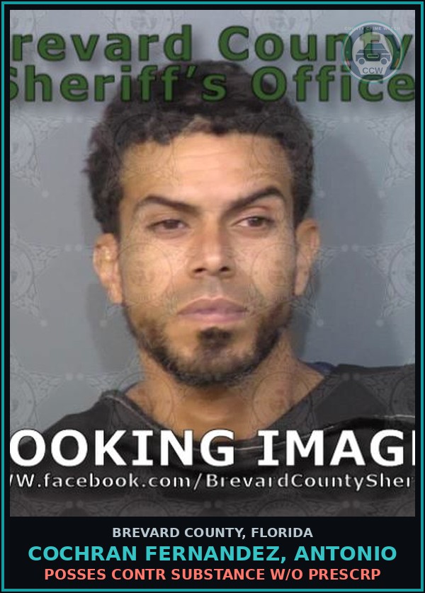 Booking mugshot of COCHRAN FERNANDEZ, ANTONIO in Brevard County