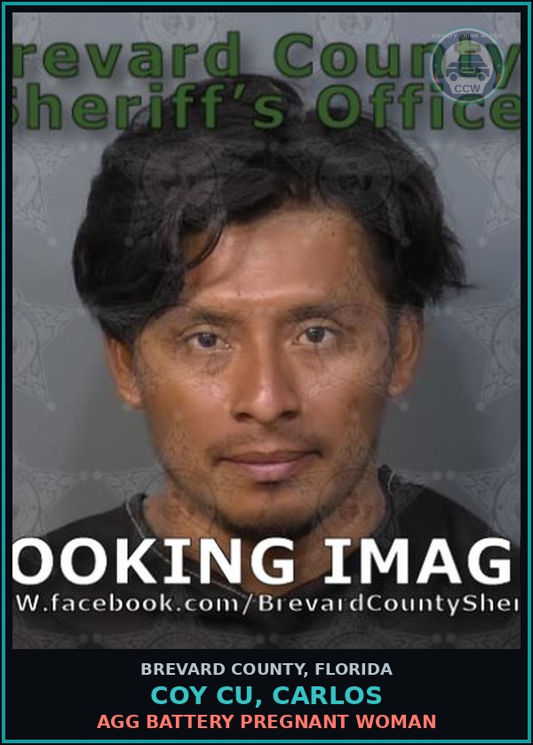 Booking mugshot of COY CU, CARLOS in Brevard County