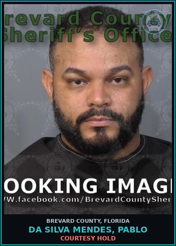 Booking mugshot of DA SILVA MENDES, PABLO in Brevard County