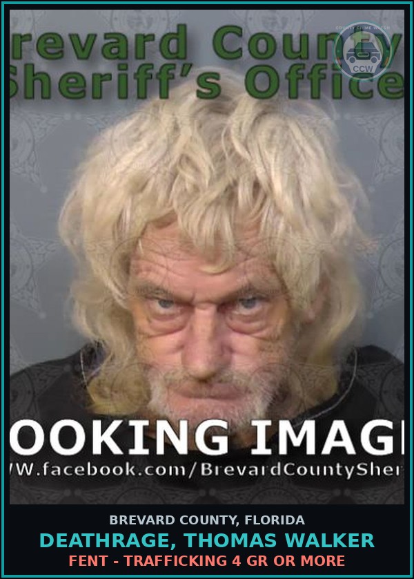 Booking mugshot of DEATHRAGE, THOMAS WALKER in Brevard County