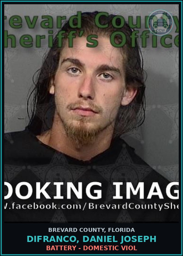 Booking mugshot of DIFRANCO, DANIEL JOSEPH in Brevard County