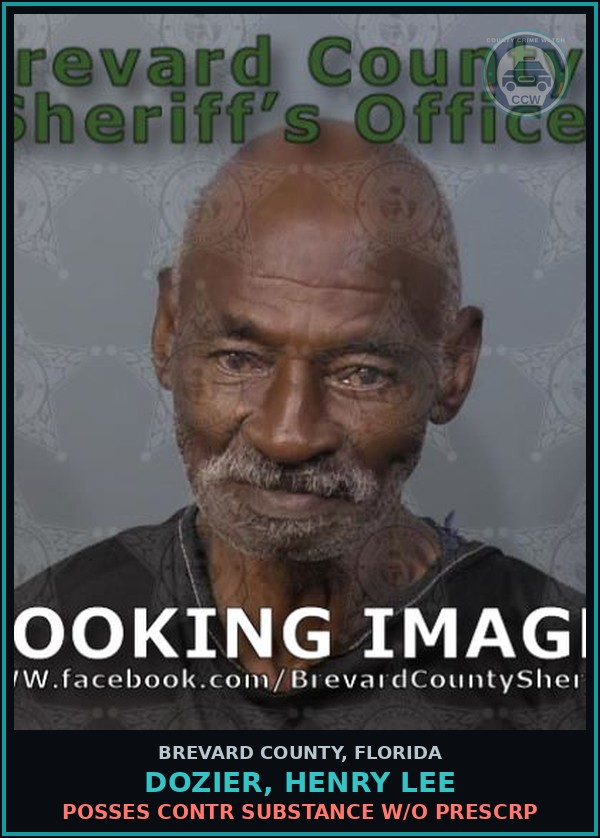 Booking mugshot of Dozier, Henry Lee in Brevard County