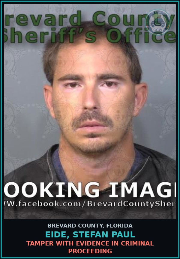 Booking mugshot of EIDE, STEFAN PAUL in Brevard County