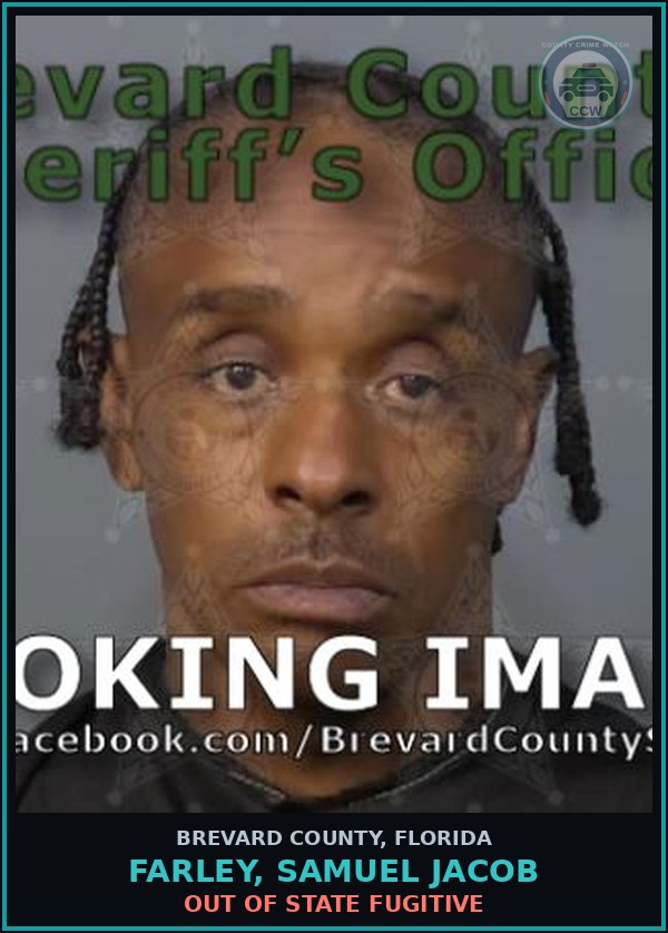 Booking mugshot of FARLEY, SAMUEL JACOB in Brevard County