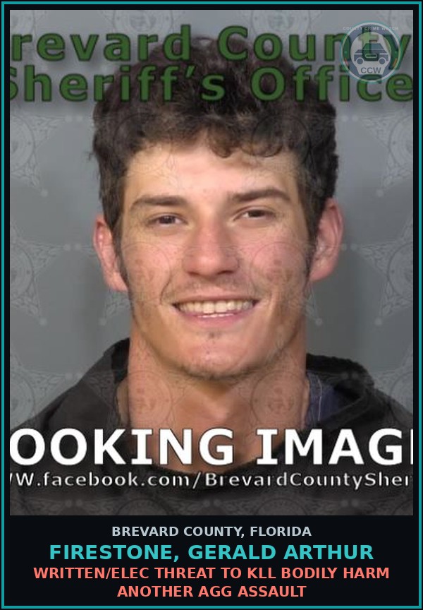 Booking mugshot of Firestone, Gerald Arthur in Brevard County