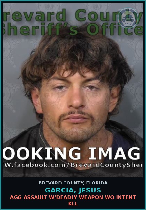 Booking mugshot of GARCIA, JESUS in Brevard County