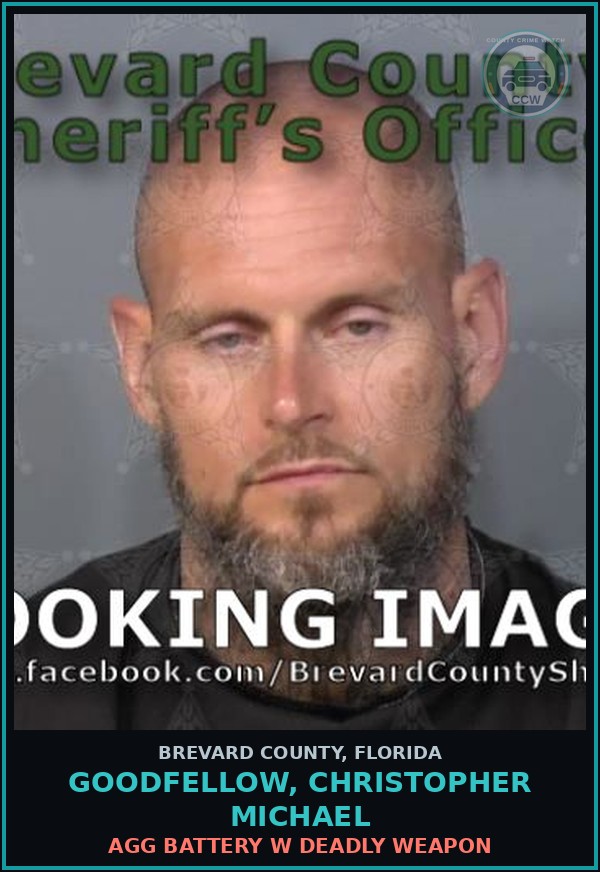 Booking mugshot of GOODFELLOW, CHRISTOPHER MICHAEL in Brevard County