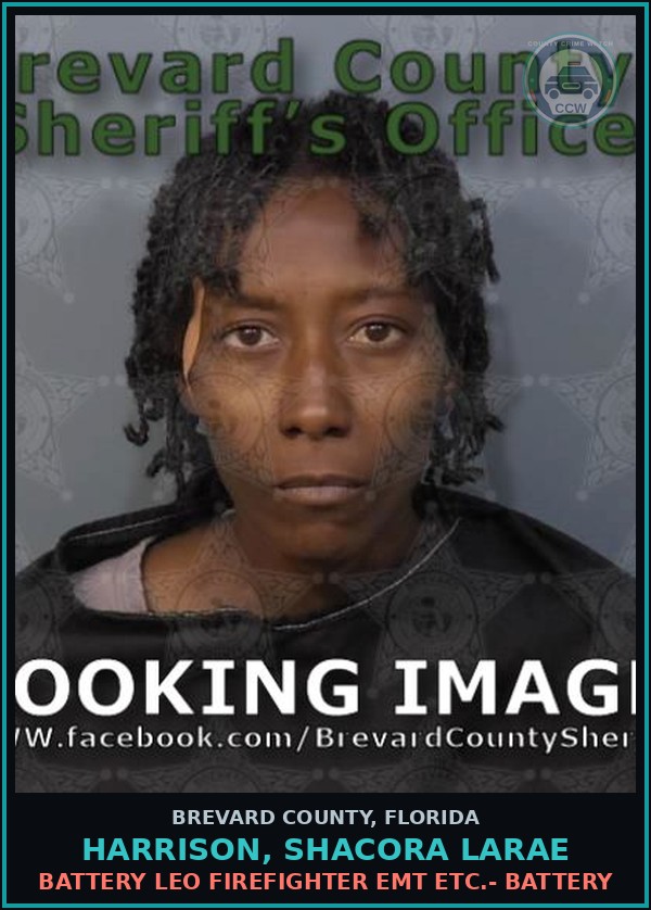 Booking mugshot of HARRISON, SHACORA LARAE in Brevard County