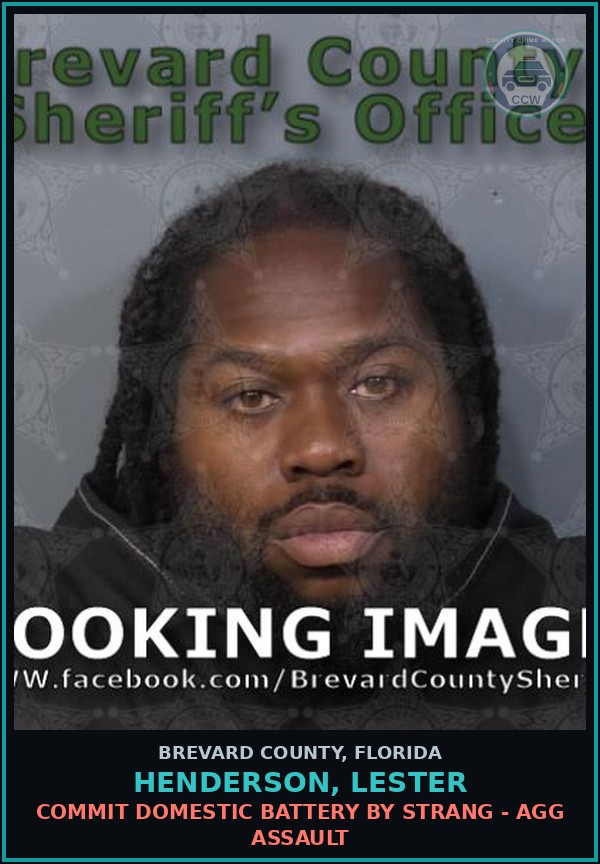Booking mugshot of Henderson, Lester in Brevard County