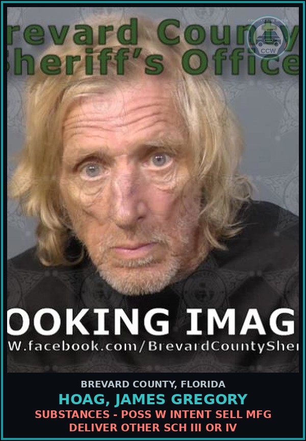 Booking mugshot of Hoag, James Gregory in Brevard County