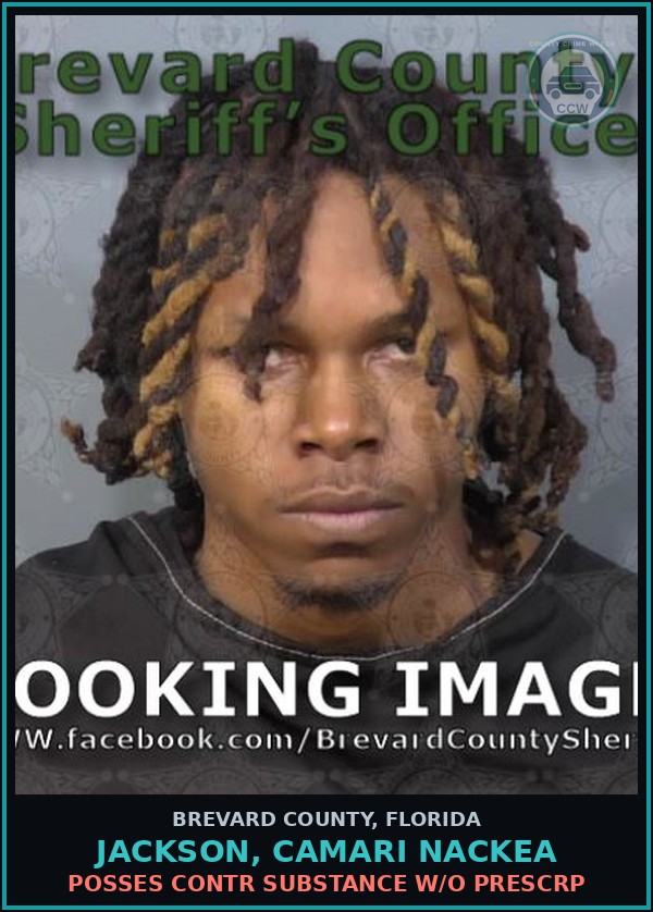 Booking mugshot of JACKSON, CAMARI NACKEA in Brevard County