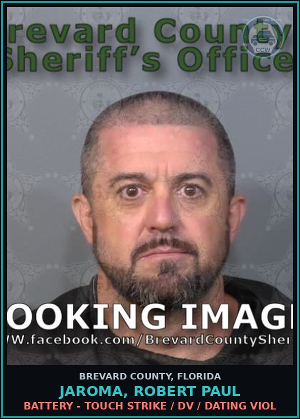 Booking mugshot of JAROMA, ROBERT PAUL in Brevard County