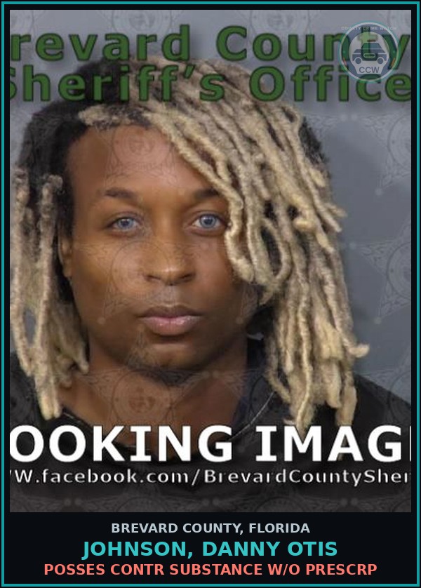 Booking mugshot of JOHNSON, DANNY OTIS in Brevard County