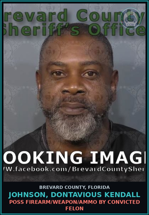 Booking mugshot of JOHNSON, DONTAVIOUS KENDALL in Brevard County