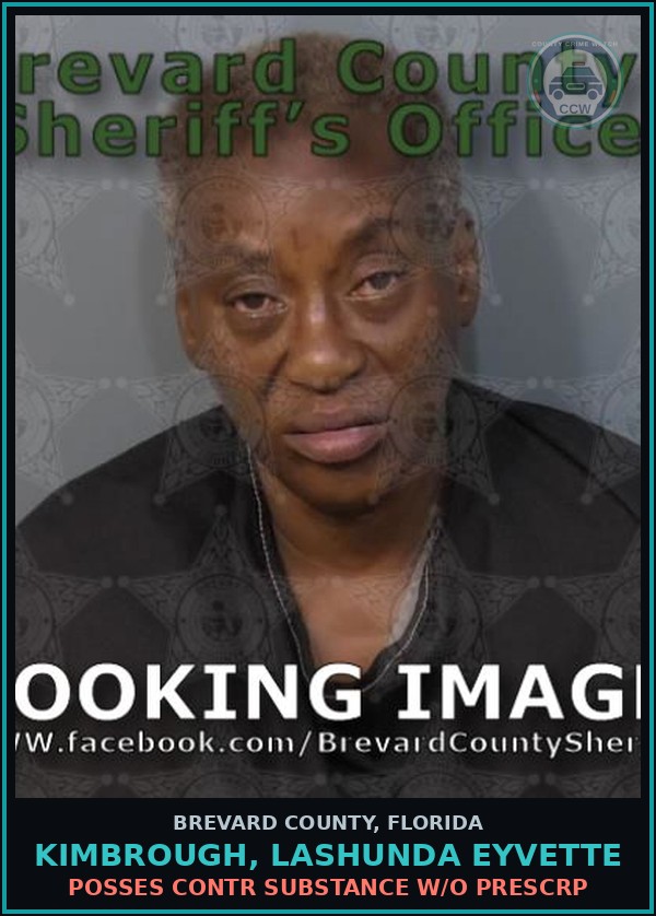 Booking mugshot of KIMBROUGH, LASHUNDA EYVETTE in Brevard County