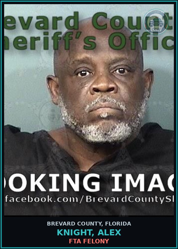 Booking mugshot of Knight, Alex in Brevard County