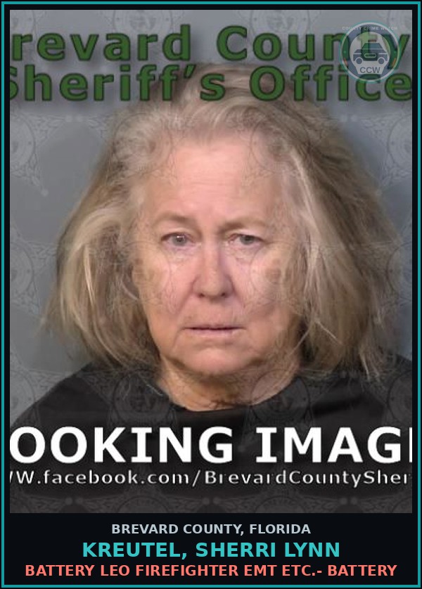Booking mugshot of Kreutel, Sherri Lynn in Brevard County