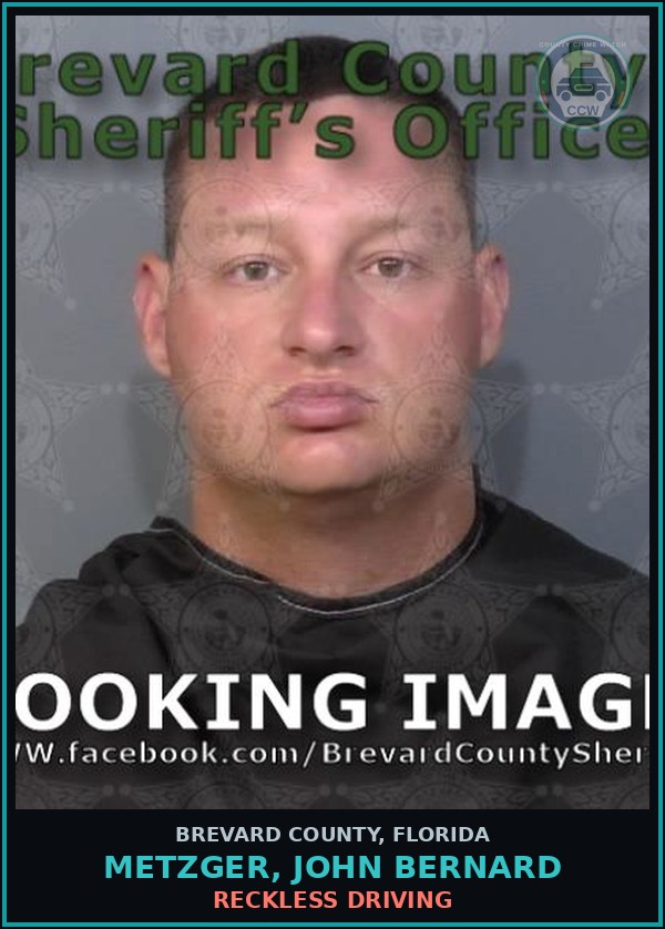 Booking mugshot of METZGER, JOHN BERNARD in Brevard County