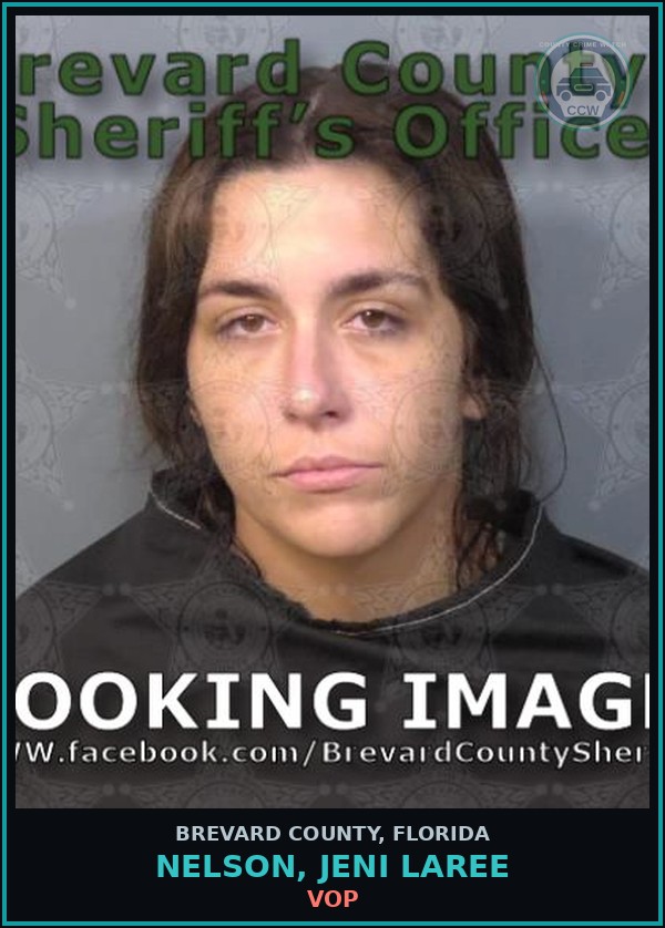Booking mugshot of Nelson, Jeni Laree in Brevard County