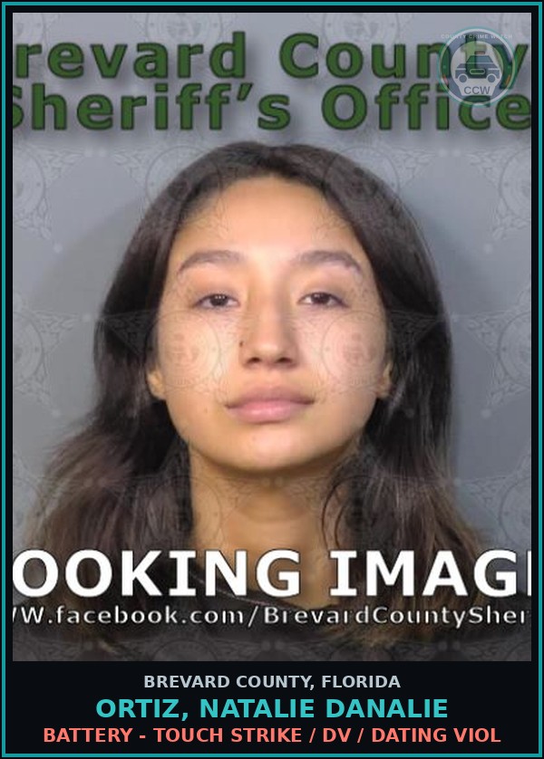 Booking mugshot of Ortiz, Natalie Danalie in Brevard County