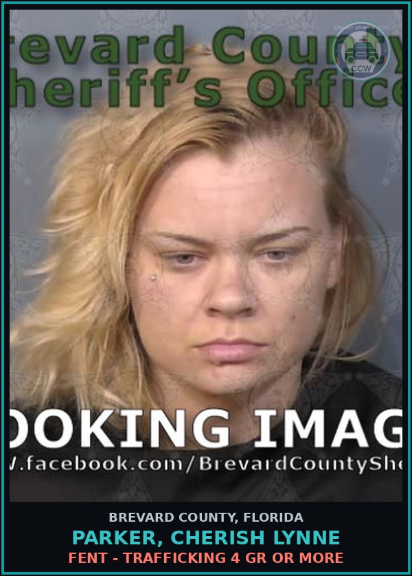 Booking mugshot of Parker, Cherish Lynne in Brevard County