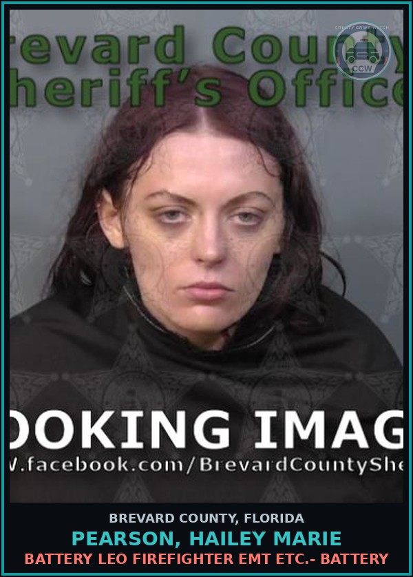 Booking mugshot of PEARSON, HAILEY MARIE in Brevard County