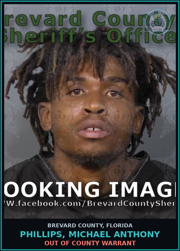 Booking mugshot of PHILLIPS, MICHAEL ANTHONY in Brevard County