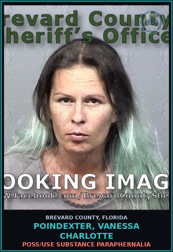Booking mugshot of Poindexter, VANESSA CHARLOTTE in Brevard County