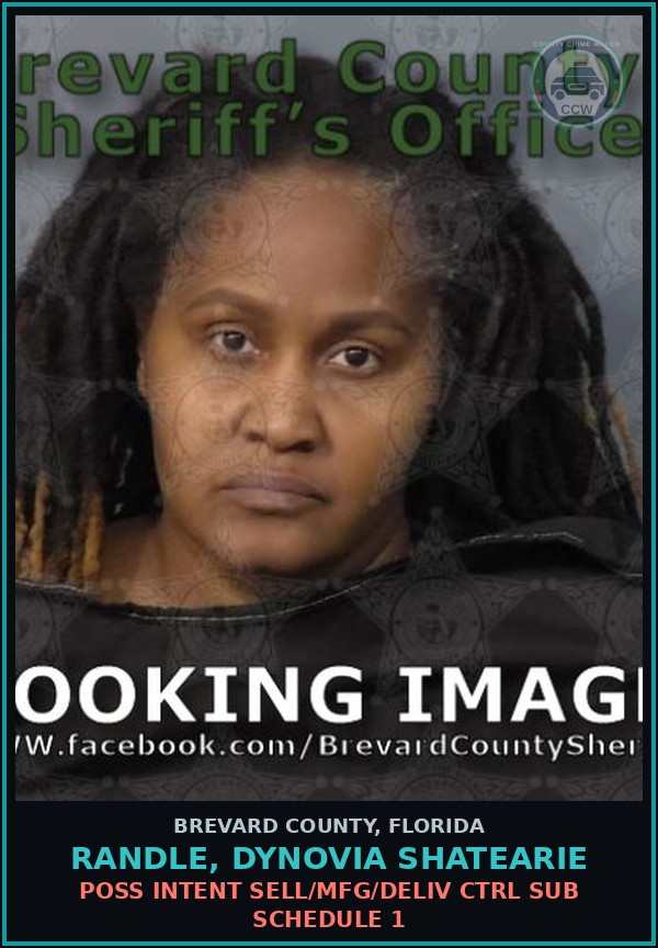 Booking mugshot of RANDLE, DYNOVIA SHATEARIE in Brevard County