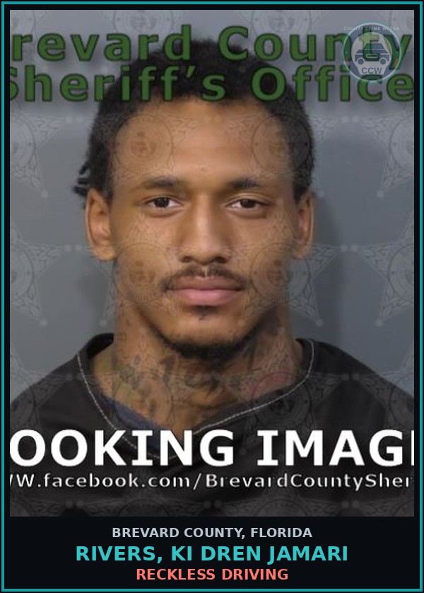 Booking mugshot of RIVERS, KI DREN JAMARI in Brevard County