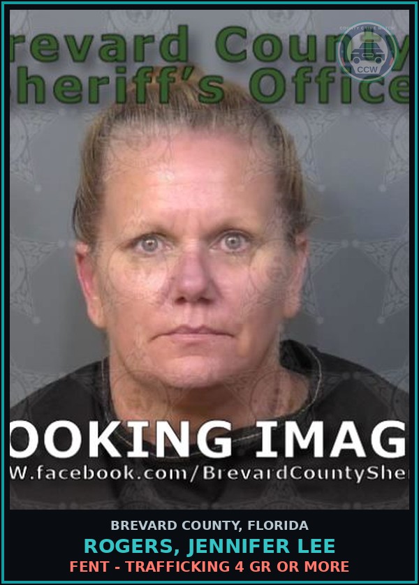 Booking mugshot of ROGERS, JENNIFER LEE in Brevard County