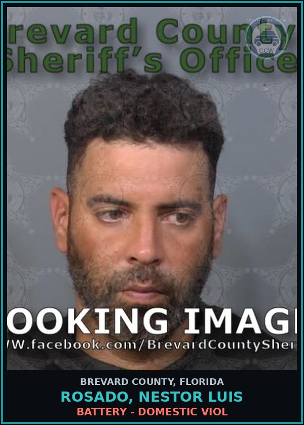 Booking mugshot of ROSADO, NESTOR LUIS in Brevard County