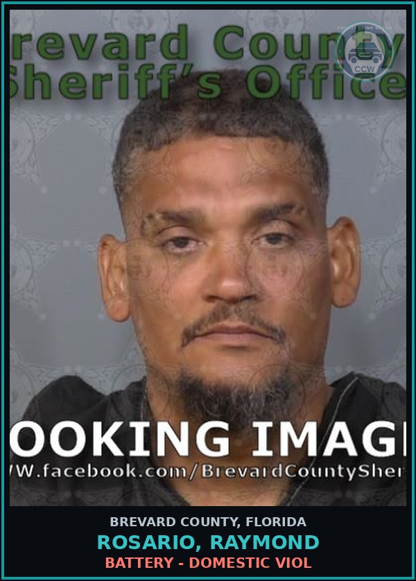 Booking mugshot of Rosario, Raymond in Brevard County